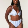 Kıvrımlı Yüksek Bacak Yüksek Bel Ribana Cheeky Bikini Altı