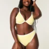Kıvrımlı Yüksek Bacak Yüksek Bel Ribana Cheeky Bikini Altı