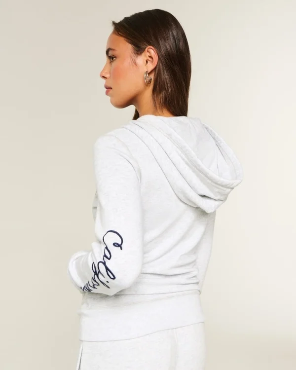Logo Grafik Fermuarlı Kapüşonlu Sweatshirt Logo Grafik Fermuarlı Kapüşonlu Sweatshirt
