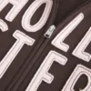 Logo Grafik Fermuarlı Kapüşonlu Sweatshirt