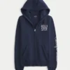 Logo Grafik Fermuarlı Kapüşonlu Sweatshirt Logo Grafik Fermuarlı Kapüşonlu Sweatshirt