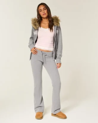 Logo Grafikli Boot Sweatpants