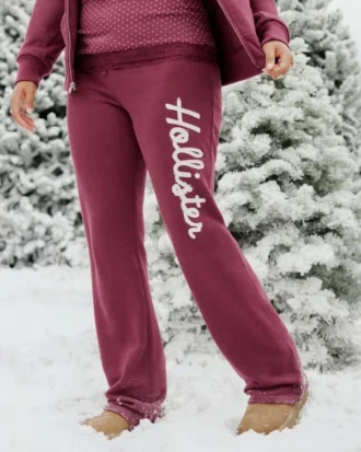 Logo Grafikli Boot Sweatpants