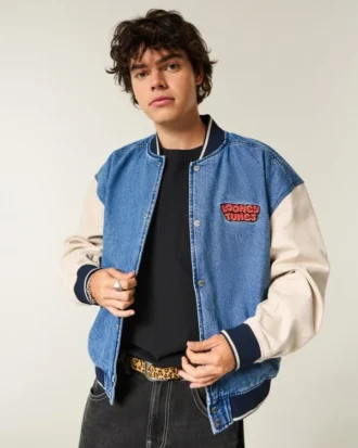 Looney Tunes Grafikli Denim Ceket
