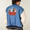 Looney Tunes Grafikli Denim Ceket Looney Tunes Grafikli Denim Ceket