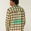 Miami Üniversitesi Hurricanes Grafik Flanel Gömlek Miami Üniversitesi Hurricanes Grafik Flanel Gömlek