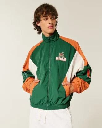 Miami Üniversitesi Hurricanes Grafik Rüzgarlık Ceket