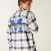 Michigan Üniversitesi Wolverines Grafik Flanel Gömlek Michigan Üniversitesi Wolverines Grafik Flanel Gömlek