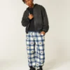 Michigan Üniversitesi Wolverines Grafik Flanel Pantolon
