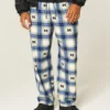 Michigan Üniversitesi Wolverines Grafik Flanel Pantolon