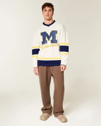 Michigan Üniversitesi Wolverines Grafik Hokey Forması