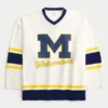 Michigan Üniversitesi Wolverines Grafik Hokey Forması Michigan Üniversitesi Wolverines Grafik Hokey Forması