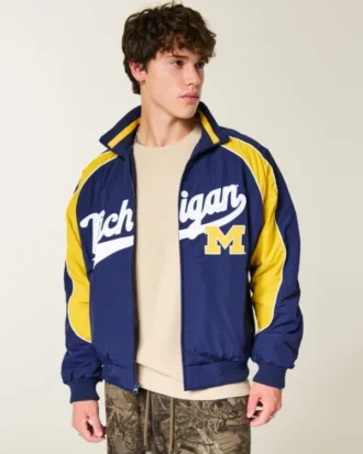 Michigan Üniversitesi Wolverines Grafik Rüzgarlık Ceket Michigan Üniversitesi Wolverines Grafik Rüzgarlık Ceket