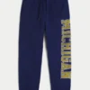 Michigan Üniversitesi Wolverines Grafikli Bol Kesim Fleece Jogger Pantolon