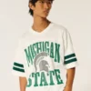 Michigan State University Spartans Grafik Futbol Forması Michigan State University Spartans Grafik Futbol Forması