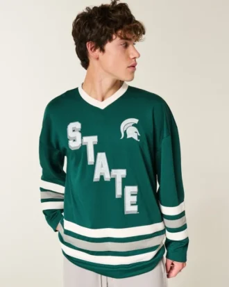 Michigan State University Spartans Grafik Hokey Forması Michigan State University Spartans Grafik Hokey Forması