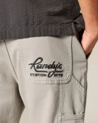 Nakışlı Bol Painter Jeans