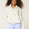 Nakışlı Sherpa Polar Ceket Nakışlı Sherpa Polar Ceket