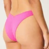 Nakışlı Yüksek Bacaklı V Bel Cheekiest Bikini Altı