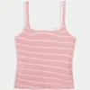 Nakışsız Dikişsiz Kumaş Kare Yaka Tank Top