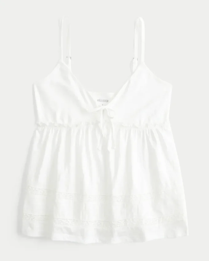 Önden Bağlamalı Babydoll Üst