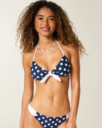 Önden Bağlamalı Halter Bandeau Bikini Üstü