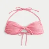 Önden Bağlamalı Halter Bandeau Bikini Üstü Önden Bağlamalı Halter Bandeau Bikini Üstü