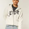 No Fear Grafik Fermuarlı Kapüşonlu Sweatshirt No Fear Grafik Fermuarlı Kapüşonlu Sweatshirt