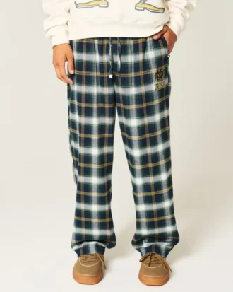 Notre Dame Üniversitesi Fighting Irish Grafik Flanel Pantolon