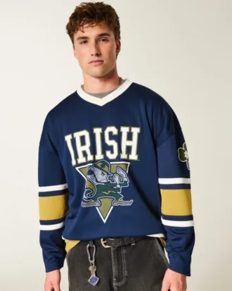 Notre Dame Üniversitesi Fighting Irish Grafik Hokey Forması