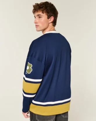 Notre Dame Üniversitesi Fighting Irish Grafik Hokey Forması