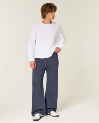 Numaralı Grafik Bootcut Eşofman Altı