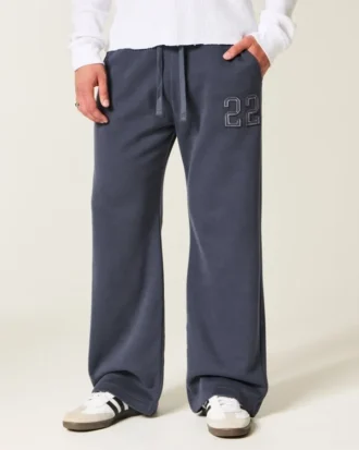 Numaralı Grafik Bootcut Eşofman Altı