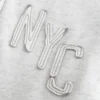NYC Grafik Fermuarlı Kapüşonlu Sweatshirt