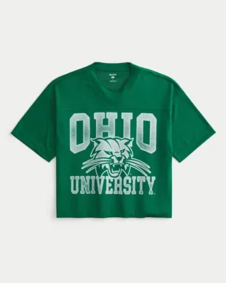 Ohio Üniversitesi Bobcats Grafik Futbol Forması