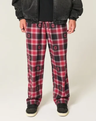 Ohio State Üniversitesi Buckeyes Grafik Flanel Pantolon Ohio State Üniversitesi Buckeyes Grafik Flanel Pantolon
