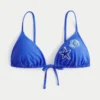 Omuz Üstü Boncuklu Üçgen Bikini Üstü