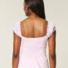 Omuzları Açık/Kapalı Poplin Bluz