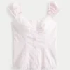 Omuzları Açık/Kapalı Poplin Bluz