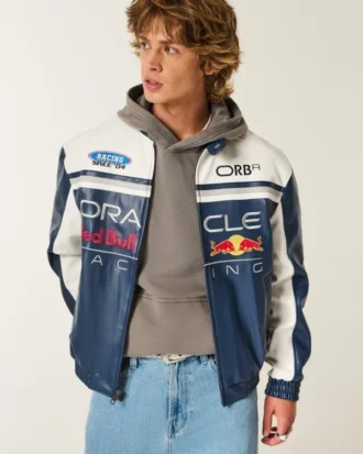Oracle Red Bull Racing Grafik Suni Deri Ceket
