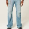 Orta Yıkama Rahat Bootcut Kot Pantolon Orta Yıkama Rahat Bootcut Kot Pantolon