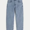 Orta Yıkama Skater Bol Paça Kot Pantolon