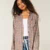 Oversize Flanel Gömlek