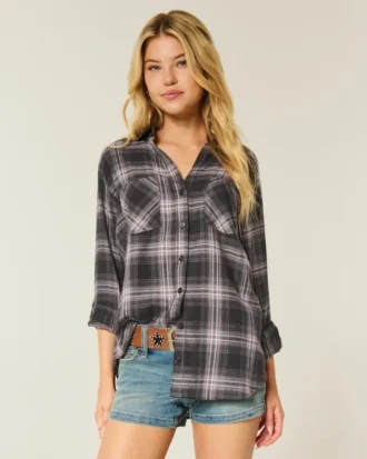 Oversize Flanel Gömlek