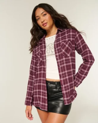 Oversize Flanel Gömlek
