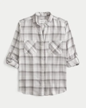 Oversize Flanel Gömlek
