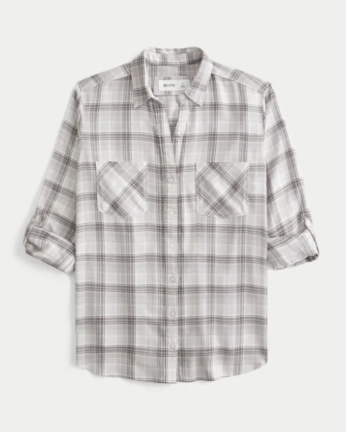 Oversize Flanel Gömlek