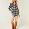 Oversize Flanel Gömlek