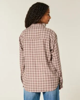 Oversize Flanel Gömlek