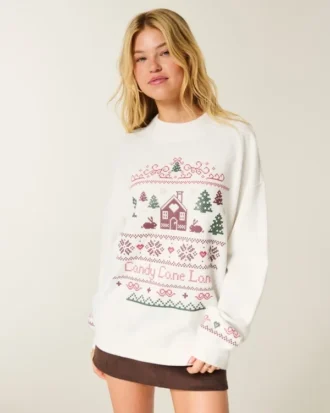 Oversize Mock-Neck Puff Print Kışlık Grafik Sweatshirt Oversize Mock-Neck Puff Print Kışlık Grafik Sweatshirt